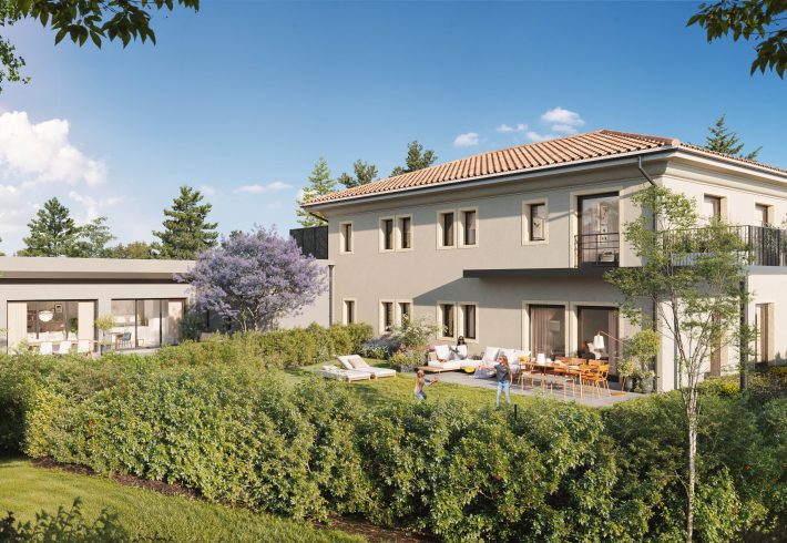 Perspective Extérieure de la Villa des Cerisiers